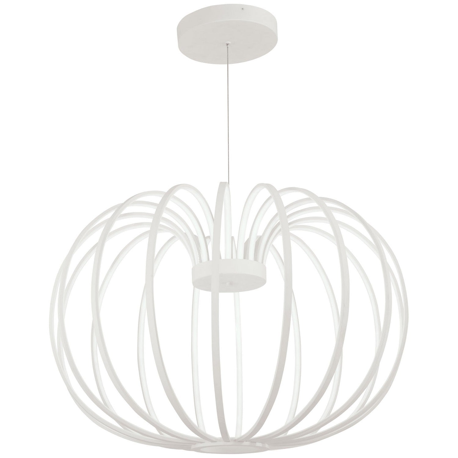 George Kovacs - P8204-044B-L - LED Pendant - Snow Sprite - Matte White