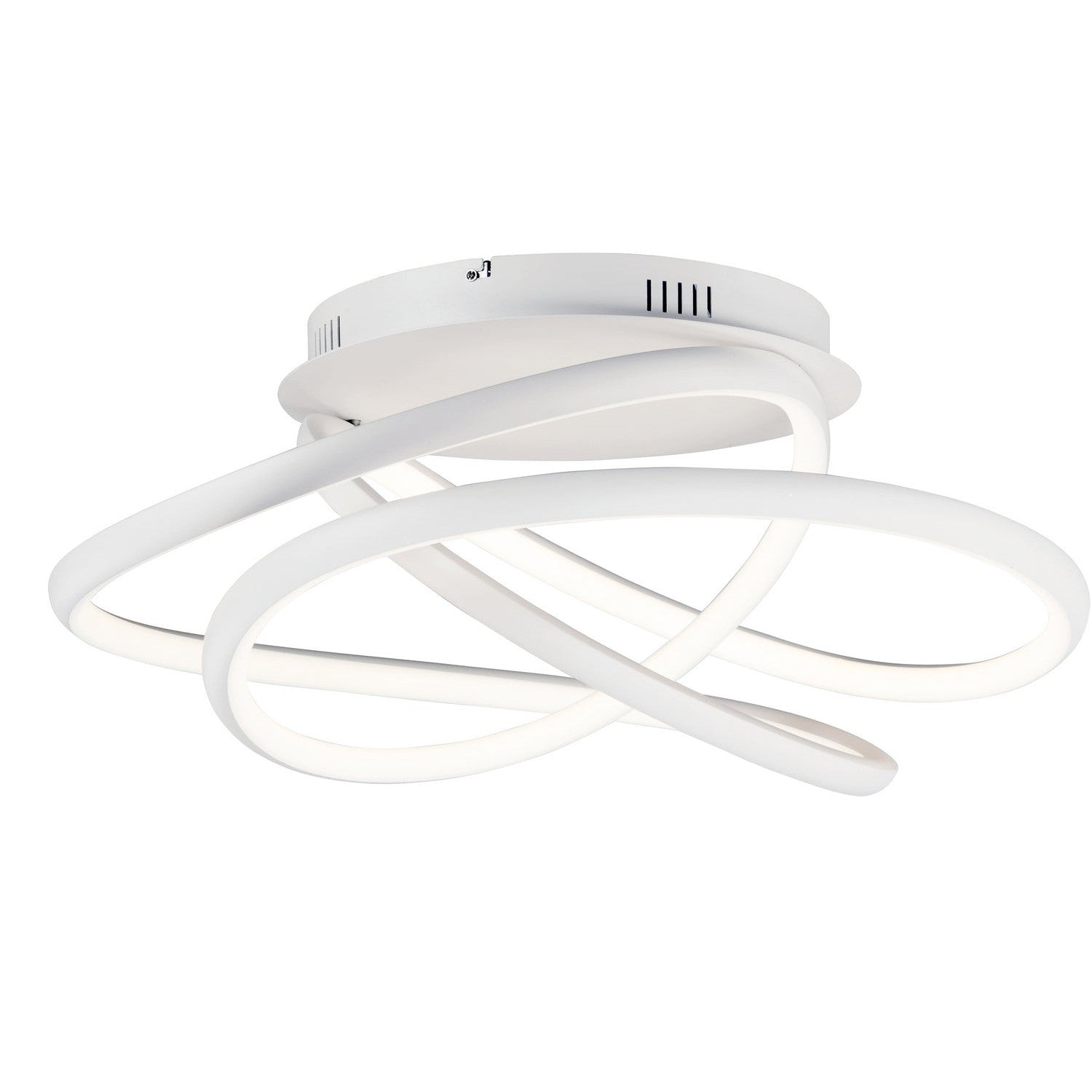 ET2 - E30640-MW - LED Flush Mount - Twisted - Matte White
