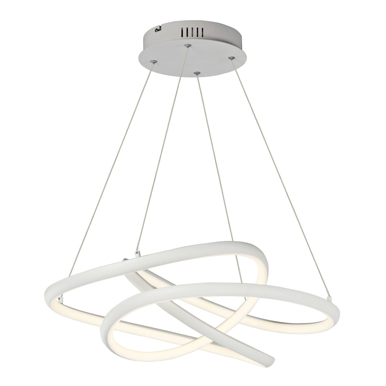 ET2 - E30644-MW - LED Pendant - Twisted - Matte White