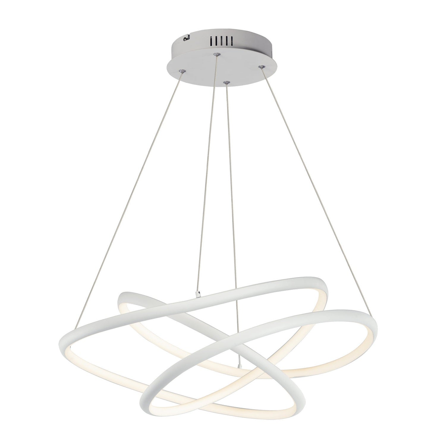 ET2 - E30645-MW - LED Pendant - Twisted - Matte White