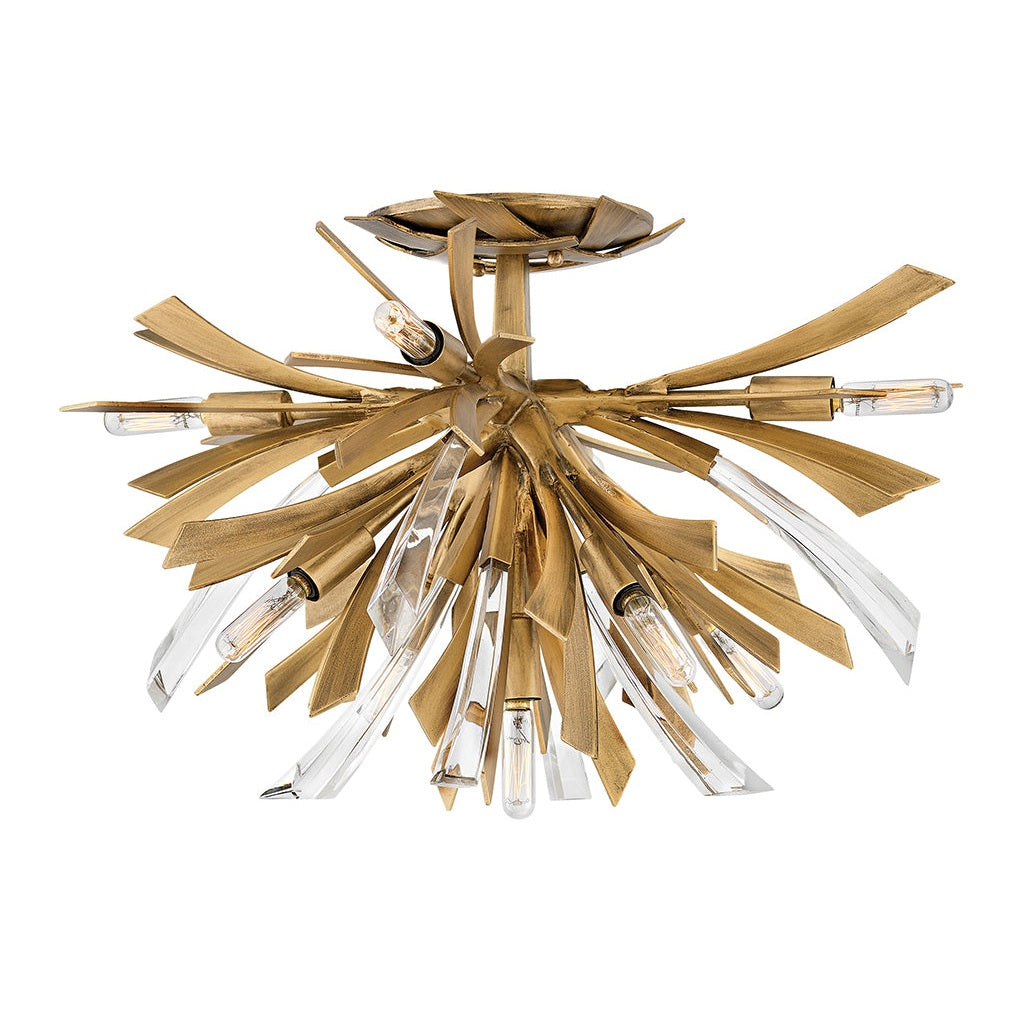 Fredrick Ramond - FR40903BNG - LED Semi-Flush Mount - Vida - Burnished Gold