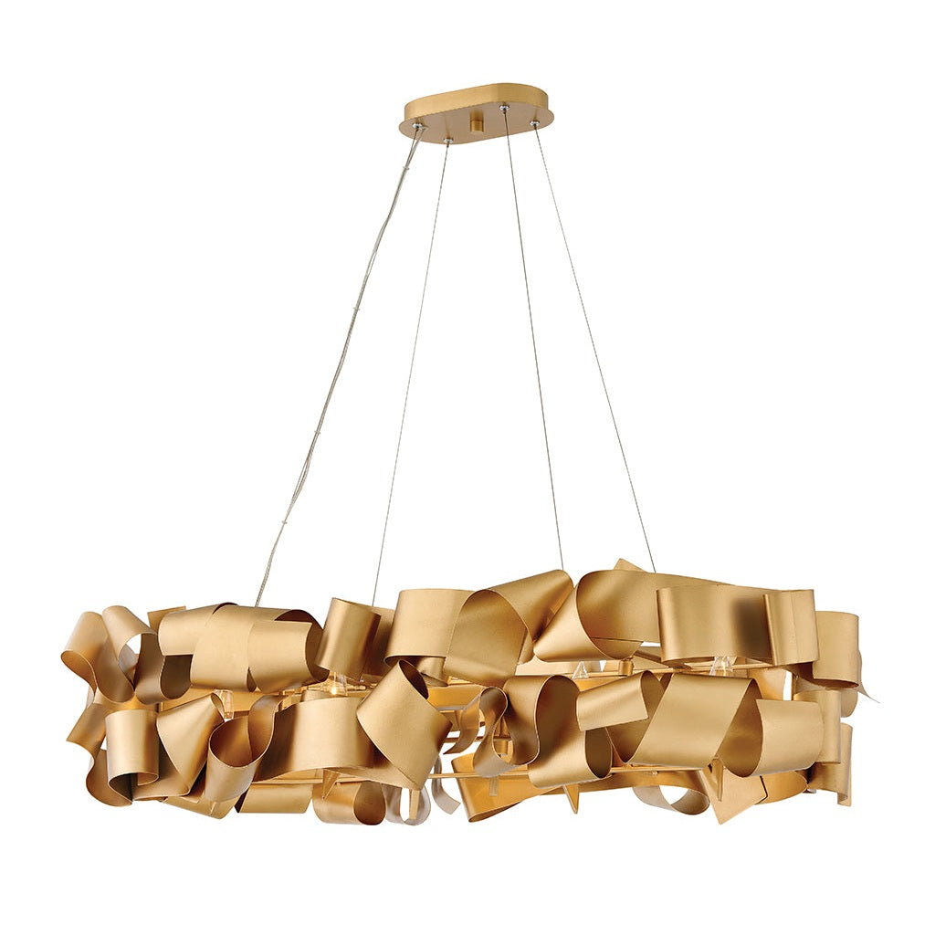 Fredrick Ramond - FR48605DXG - LED Linear Chandelier - Delfina - Deluxe Gold