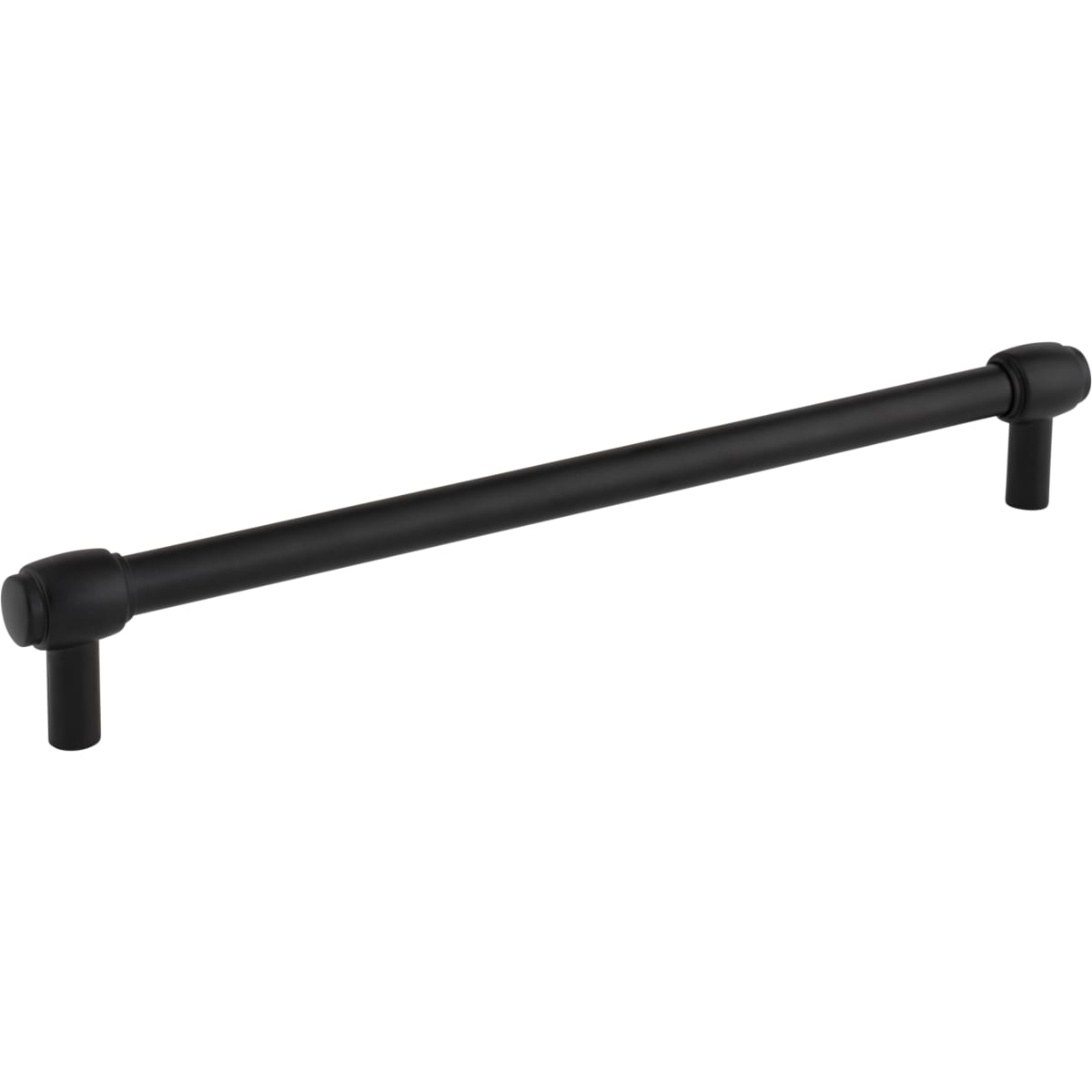 Jeffrey Alexander - 885-224MB - Hayworth 8-13/16" (224mm) Center to Center Modern Industrial Pipe Bar Cabinet Handle / Drawer Bar Pull in Matte Black