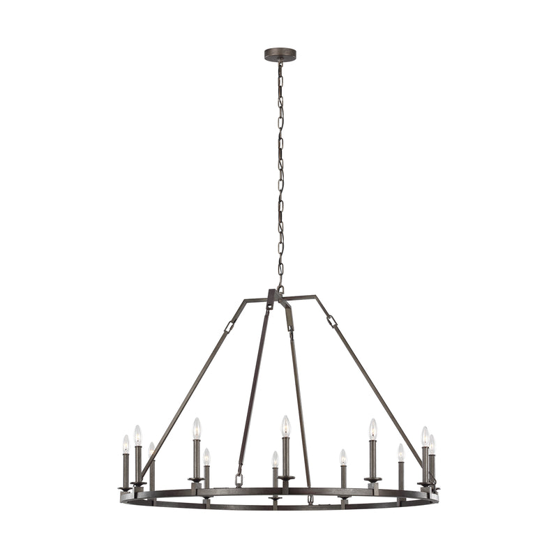 Visual Comfort Studio - F3216/12SMS - 12 Light Chandelier - Landen - Smith Steel
