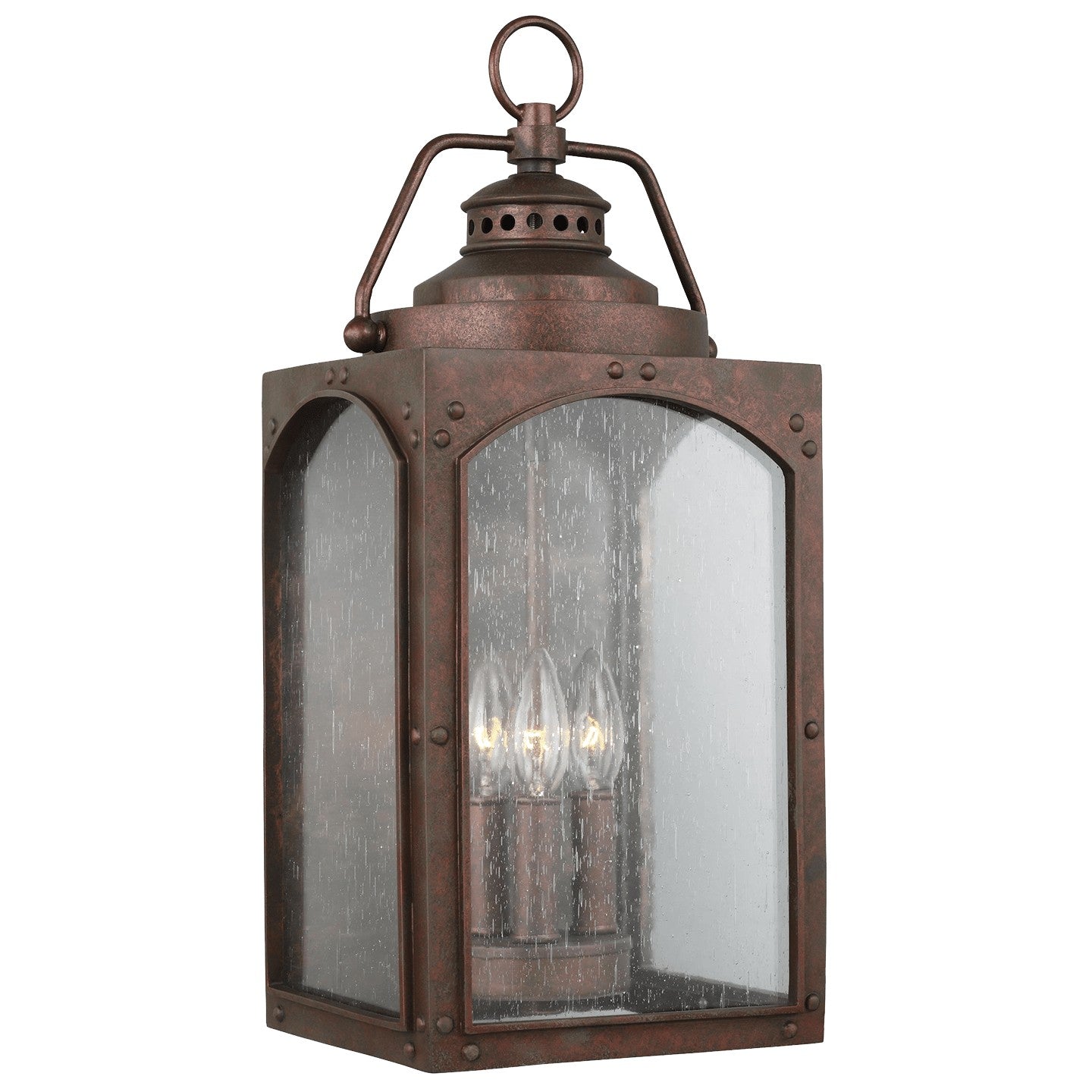 Generation Lighting - OL14372CO - Three Light Outdoor Wall Lantern - Randhurst - Copper Oxide