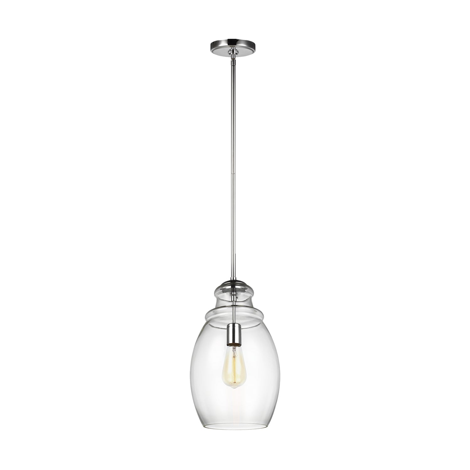 Generation Lighting - P1484CH - One Light Pendant - Marino - Chrome