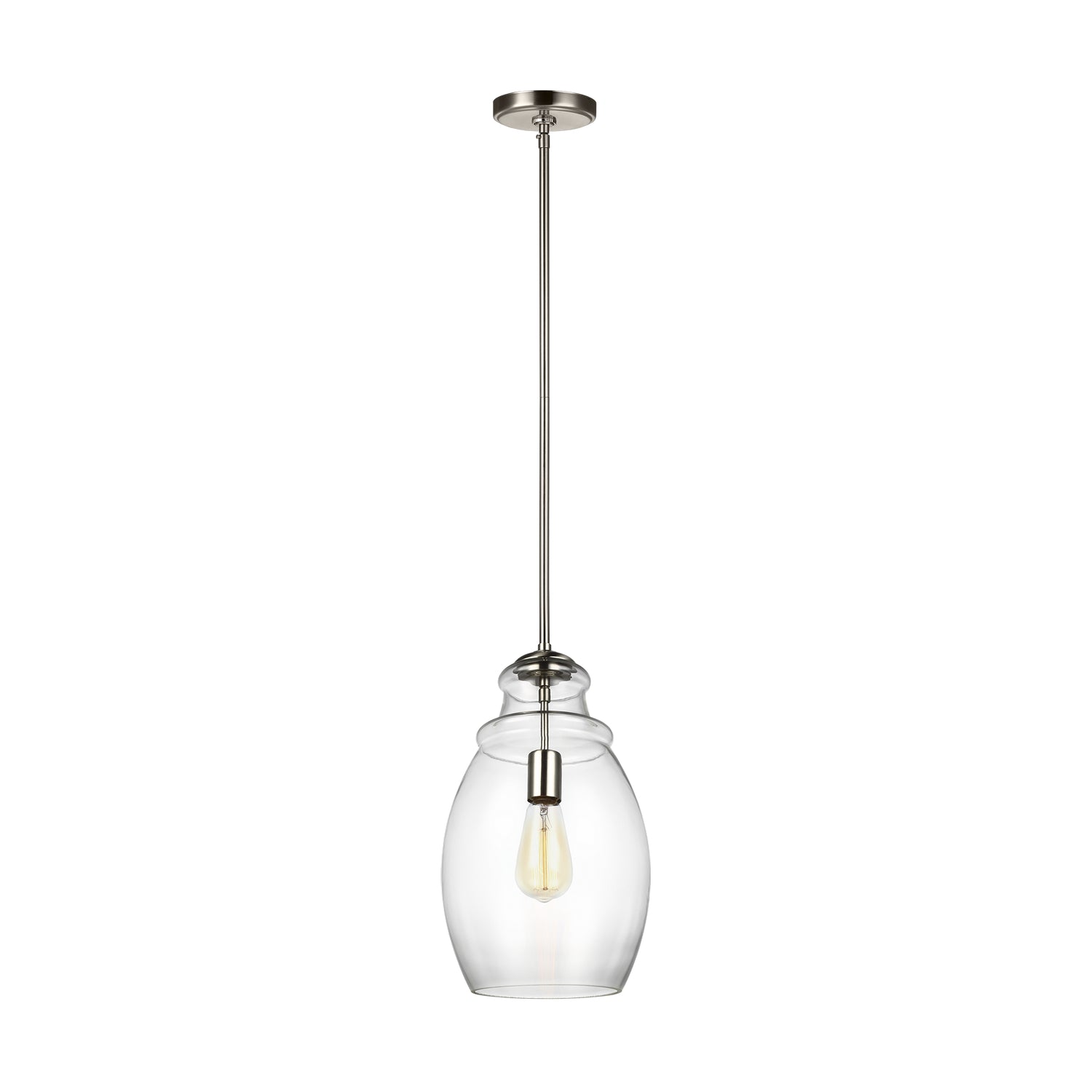 Generation Lighting - P1484SN - One Light Pendant - Marino - Satin Nickel