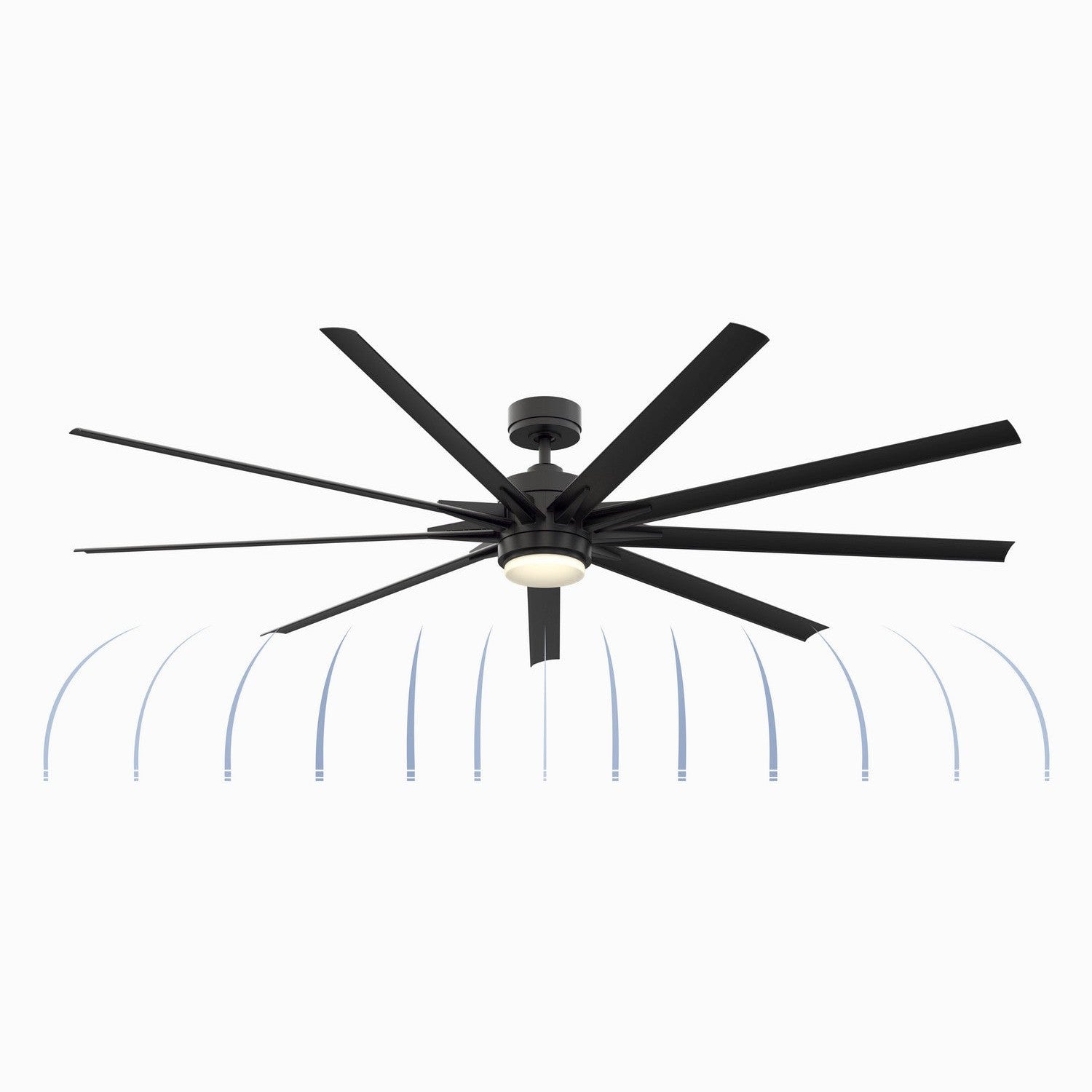 Fanimation - FPD8159BLW - 84"Ceiling Fan - Odyn 84 - Black