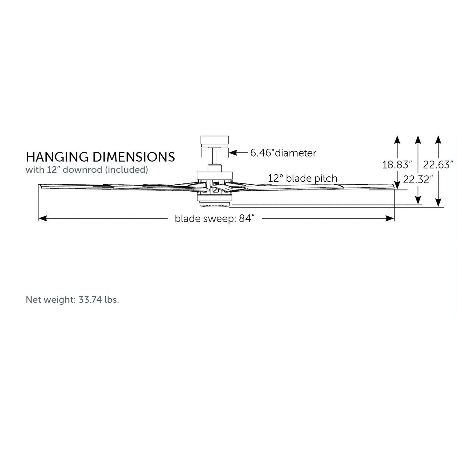 Fanimation - MAD8152GRW - Motor - Odyn Custom - Matte Greige