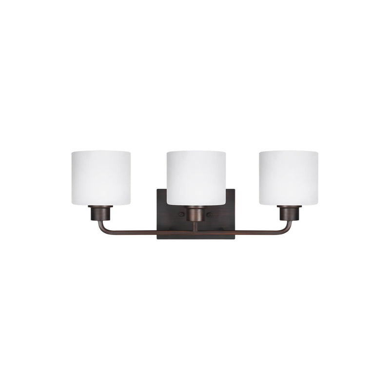 Generation Lighting - 4428803-710 - Three Light Wall / Bath - Canfield - Bronze
