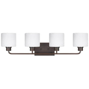 Generation Lighting - 4428804EN3-710 - Four Light Wall / Bath - Canfield - Bronze