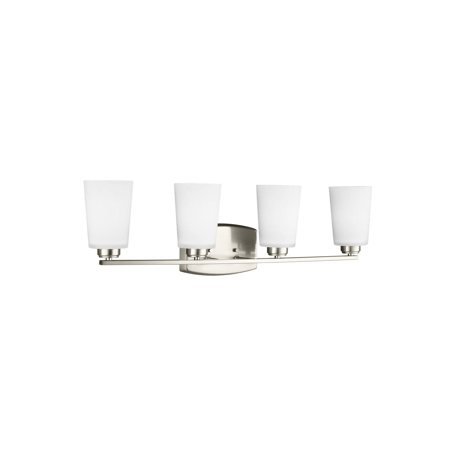 Generation Lighting - 4428904-962 - Four Light Wall / Bath - Franport - Brushed Nickel