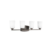 Generation Lighting - 4428904EN3-710 - Four Light Wall / Bath - Franport - Bronze