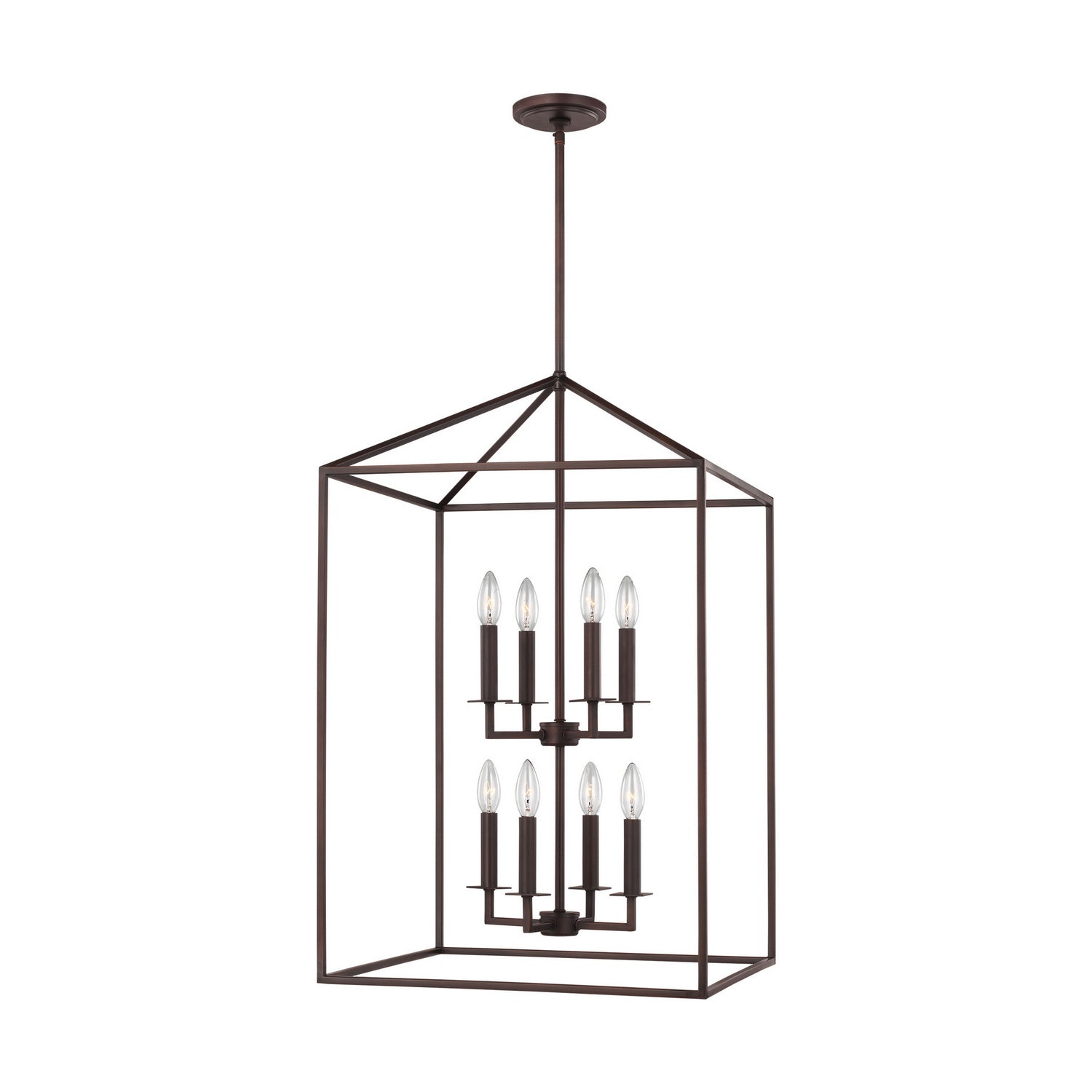 Generation Lighting - 5115008EN-710 - Eight Light Hall / Foyer - Perryton - Bronze