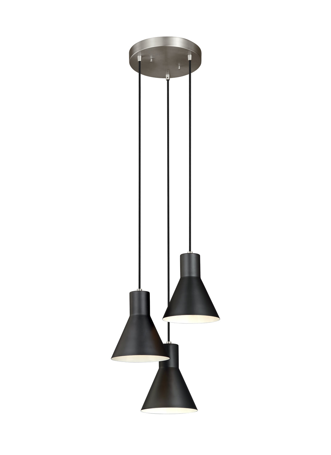 Generation Lighting - 5141303EN3-962 - Three Light Cluster Pendant - Towner - Brushed Nickel