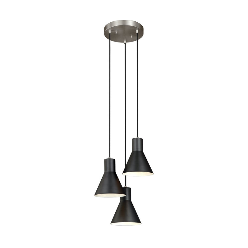 Generation Lighting - 5141303EN3-962 - Three Light Cluster Pendant - Towner - Brushed Nickel