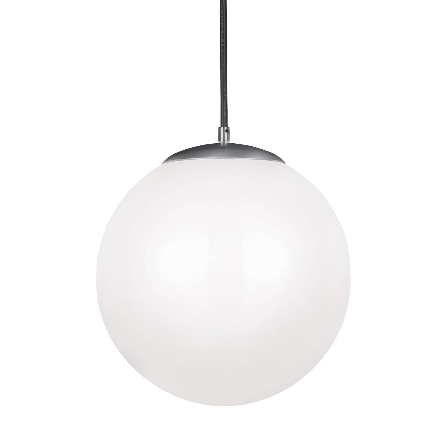 Visual Comfort Studio - 602493S-04 - LED Pendant - Leo - Hanging Globe - Satin Aluminum