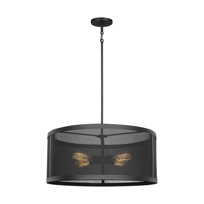 Visual Comfort Studio - 6528504-12 - Four Light Pendant - Gereon - Black