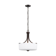 Generation Lighting - 6528803-710 - Three Light Pendant - Canfield - Bronze