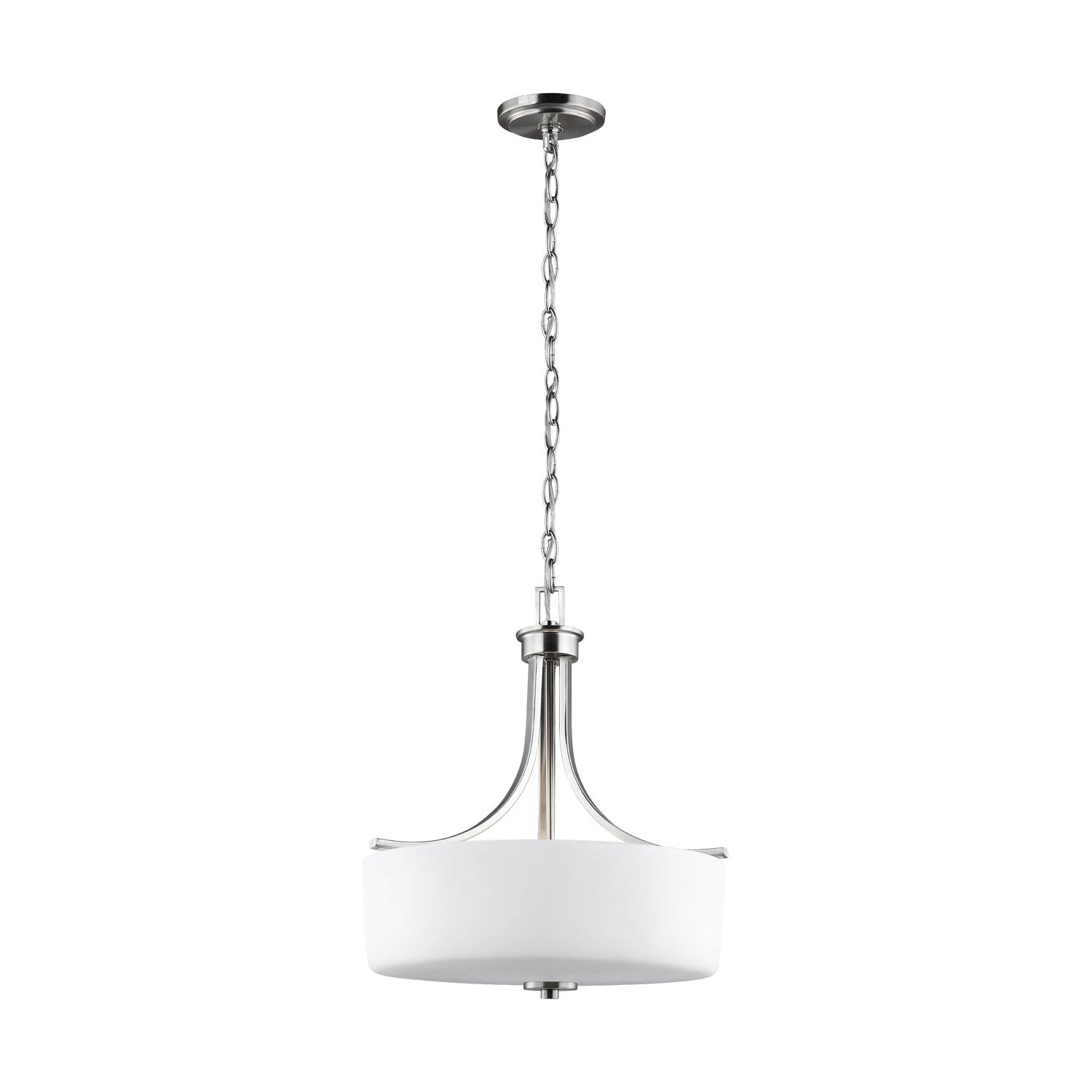 Generation Lighting - 6528803-962 - Three Light Pendant - Canfield - Brushed Nickel