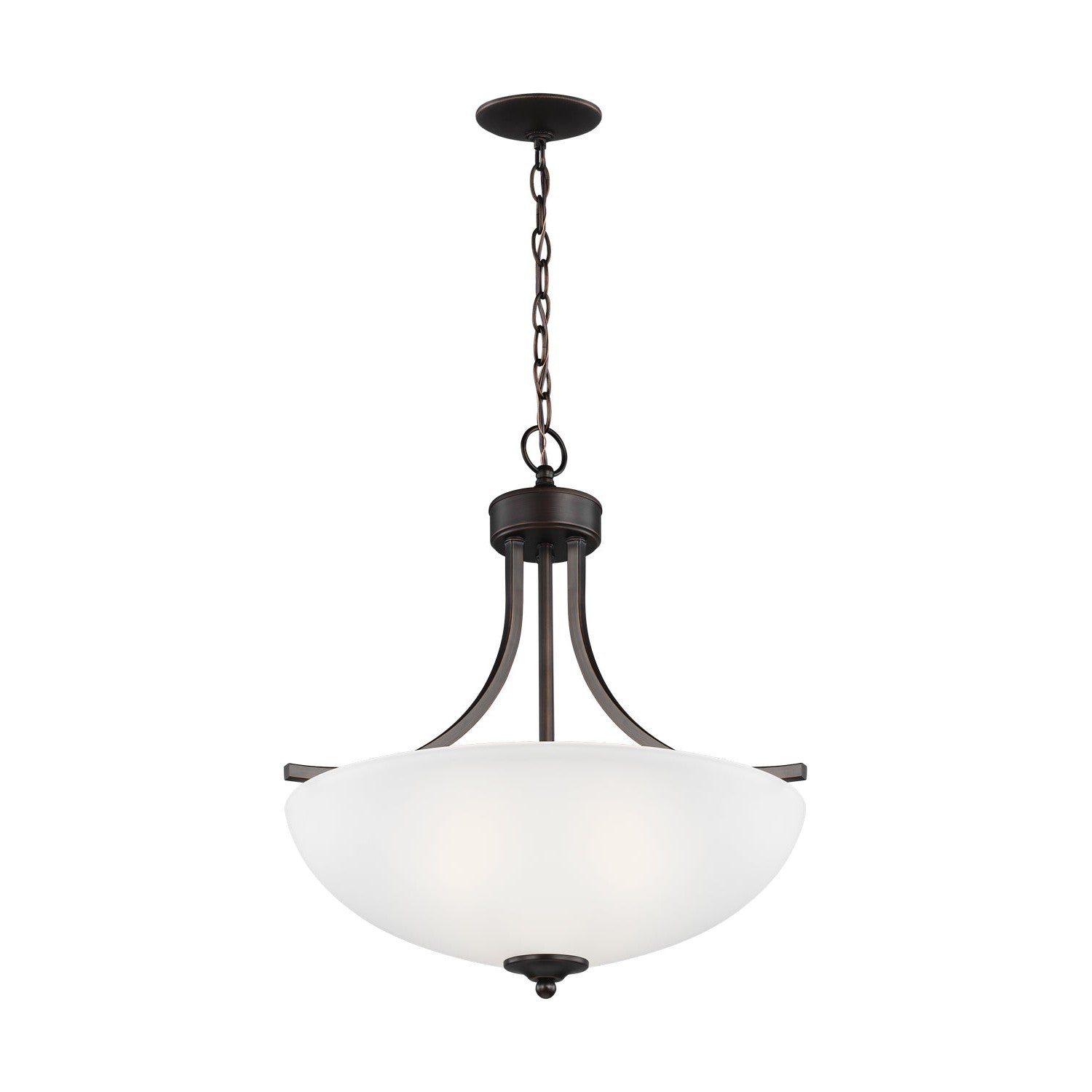 Generation Lighting - 6616503EN3-710 - Three Light Pendant - Geary - Bronze