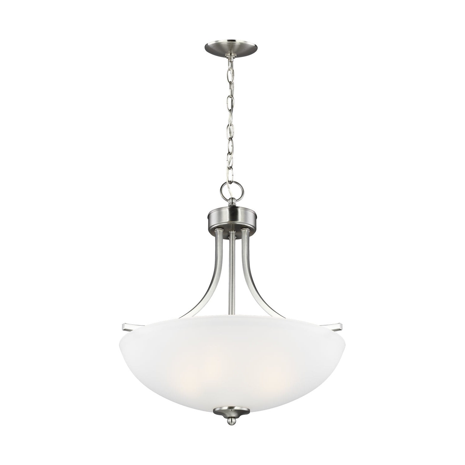 Generation Lighting - 6616503EN3-962 - Three Light Pendant - Geary - Brushed Nickel