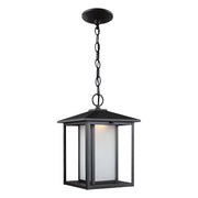 Generation Lighting - 6902997S-12 - LED Outdoor Pendant - Hunnington - Black