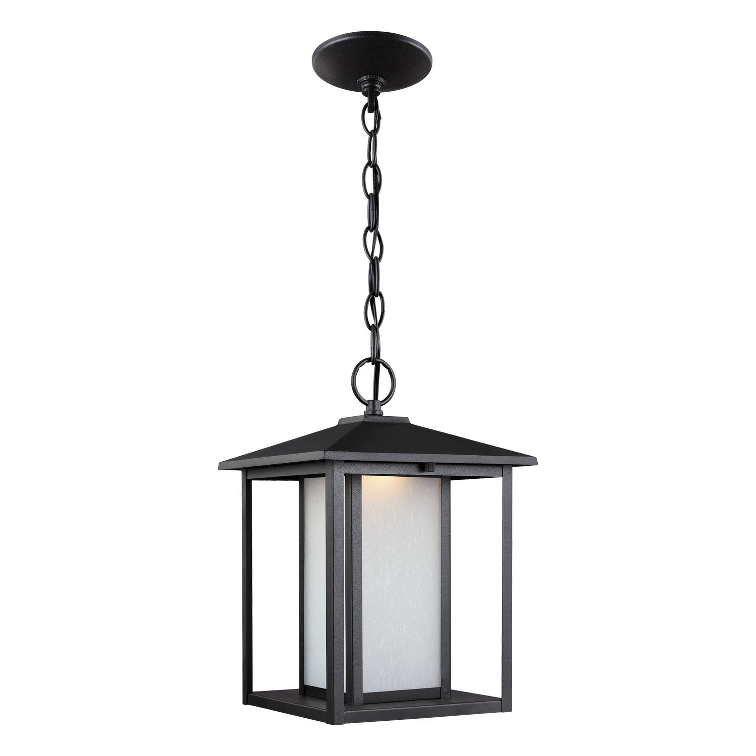 Generation Lighting - 6902997S-12 - LED Outdoor Pendant - Hunnington - Black