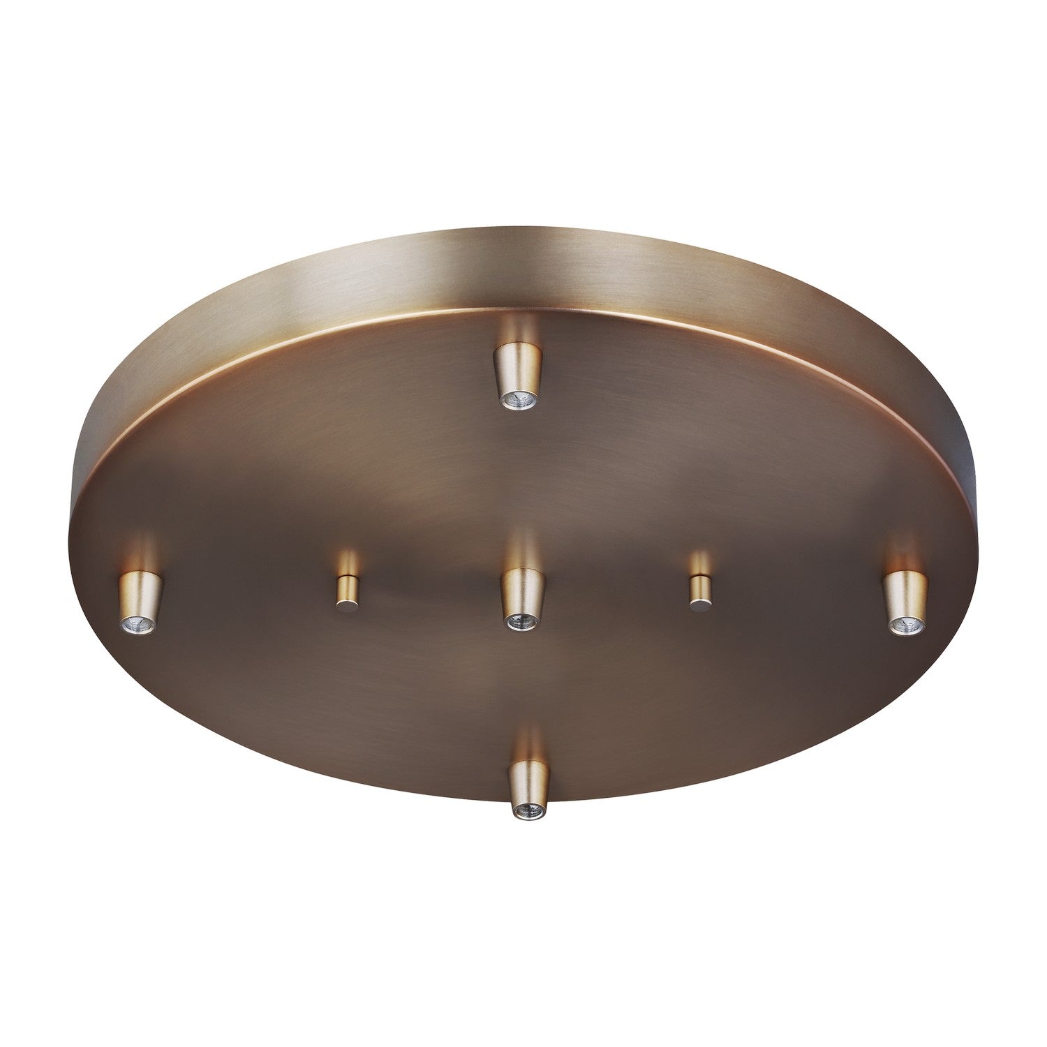 Generation Lighting - 7449405-848 - Five Light Cluster Canopy - Multi-Port Canopy - Satin Brass