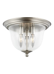 Generation Lighting - 7514503-962 - Three Light Flush Mount - Belton - Brushed Nickel