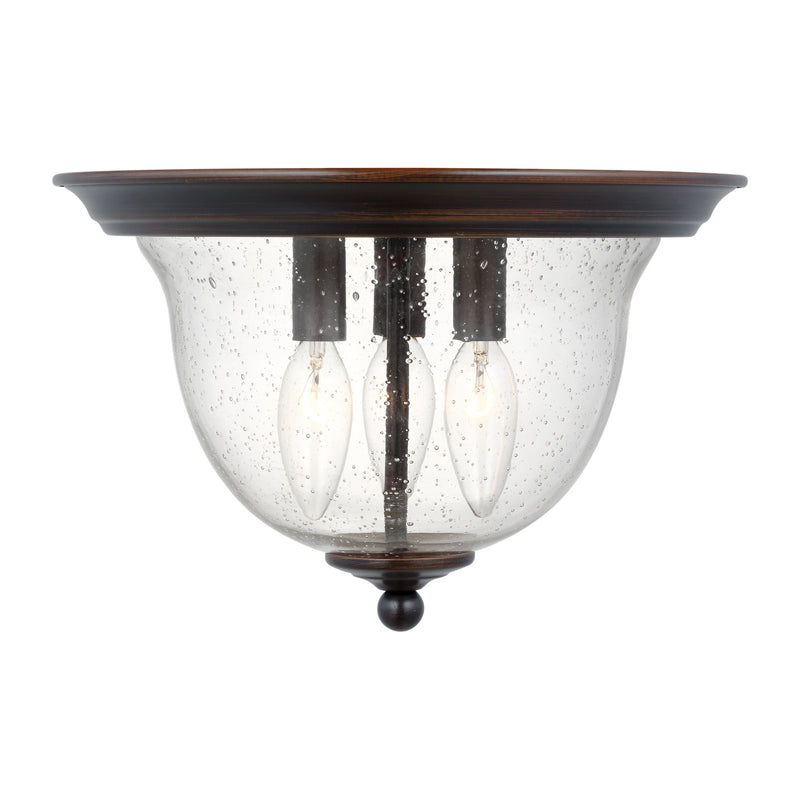 Generation Lighting - 7514503EN-710 - Three Light Ceiling Flush Mount - Belton - Bronze
