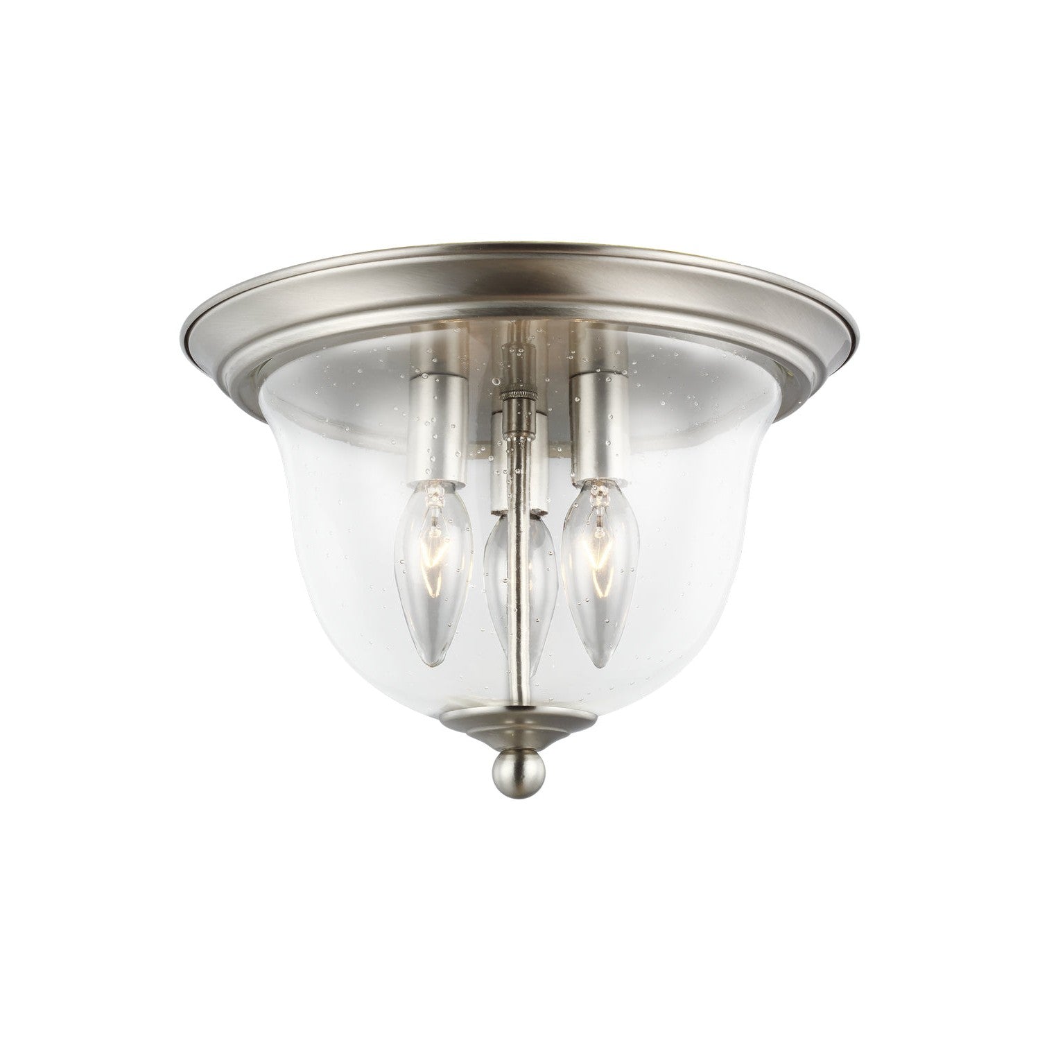 Generation Lighting - 7514503EN-962 - Three Light Ceiling Flush Mount - Belton - Brushed Nickel