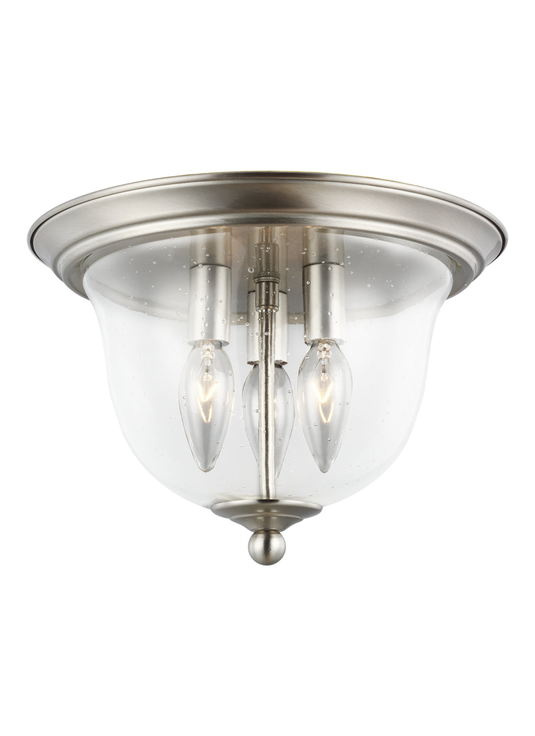 Generation Lighting - 7514503EN-962 - Three Light Ceiling Flush Mount - Belton - Brushed Nickel