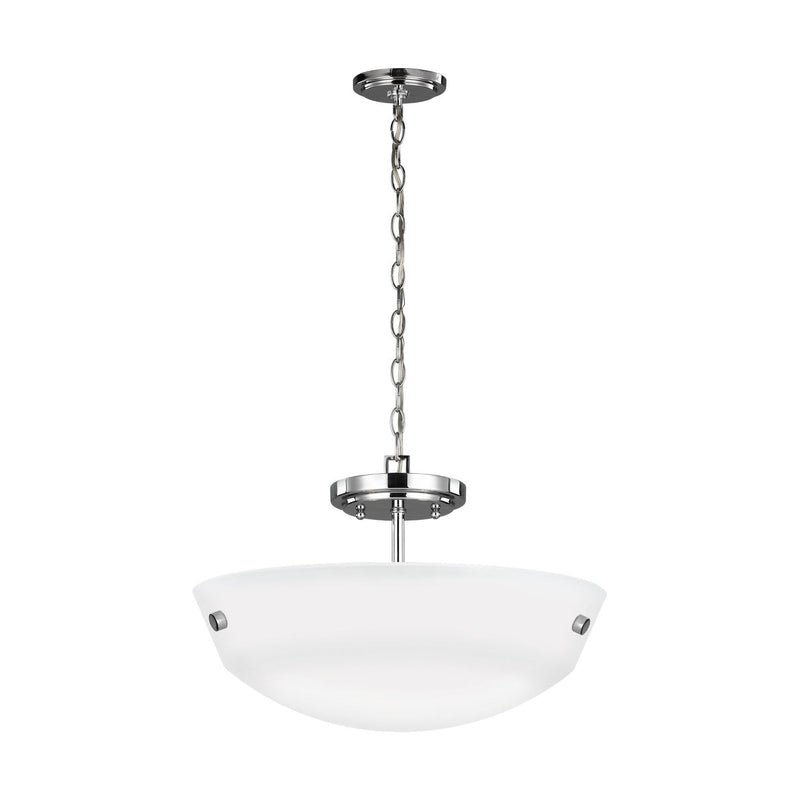 Generation Lighting - 7715202EN3-05 - Two Light Semi-Flush Convertible Pendant - Kerrville - Chrome