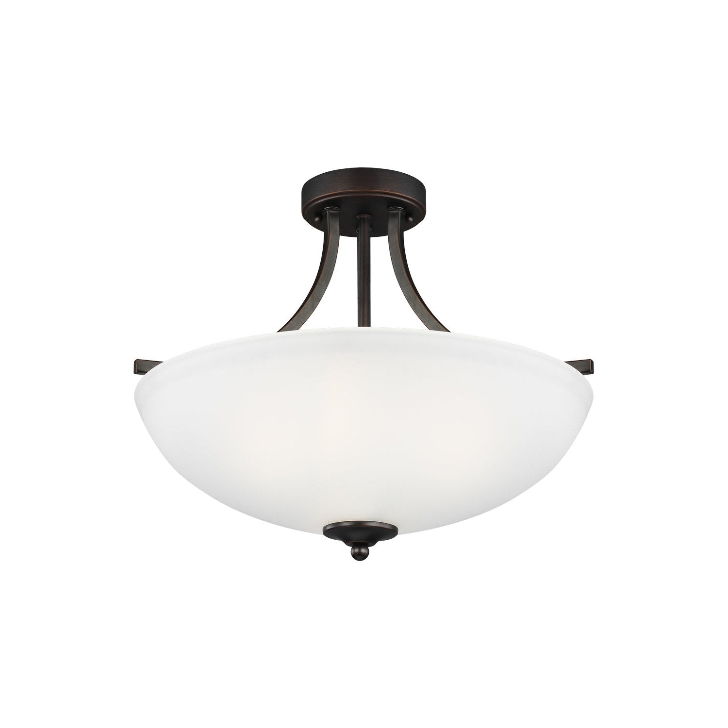Generation Lighting - 7716503-710 - Three Light Semi-Flush Convertible Pendant - Geary - Bronze