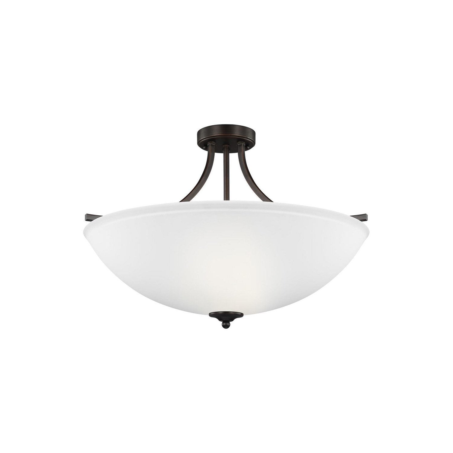 Generation Lighting - 7716504-710 - Four Light Semi-Flush Convertible Pendant - Geary - Bronze