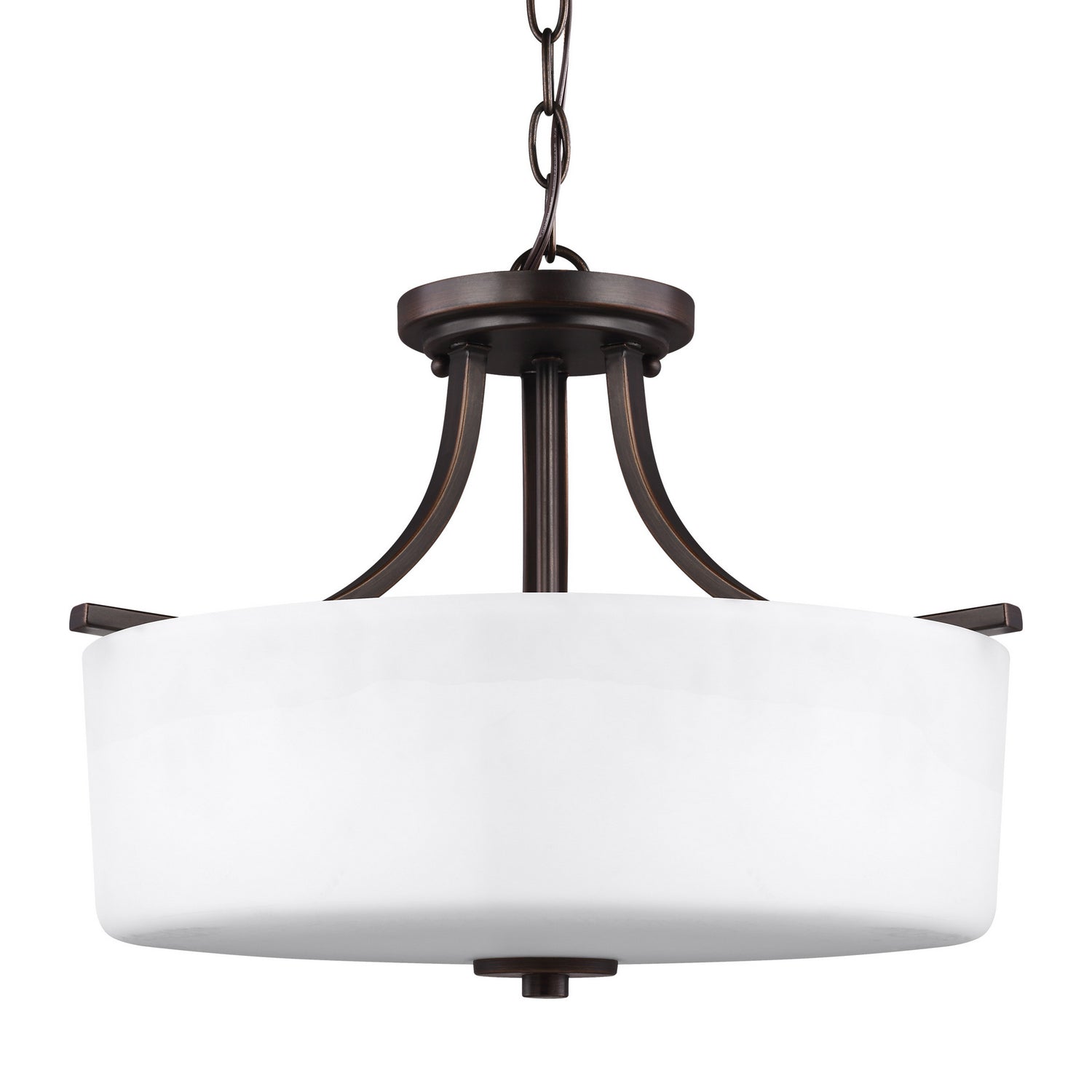 Generation Lighting - 7728803EN3-710 - Three Light Semi-Flush Mount - Canfield - Bronze