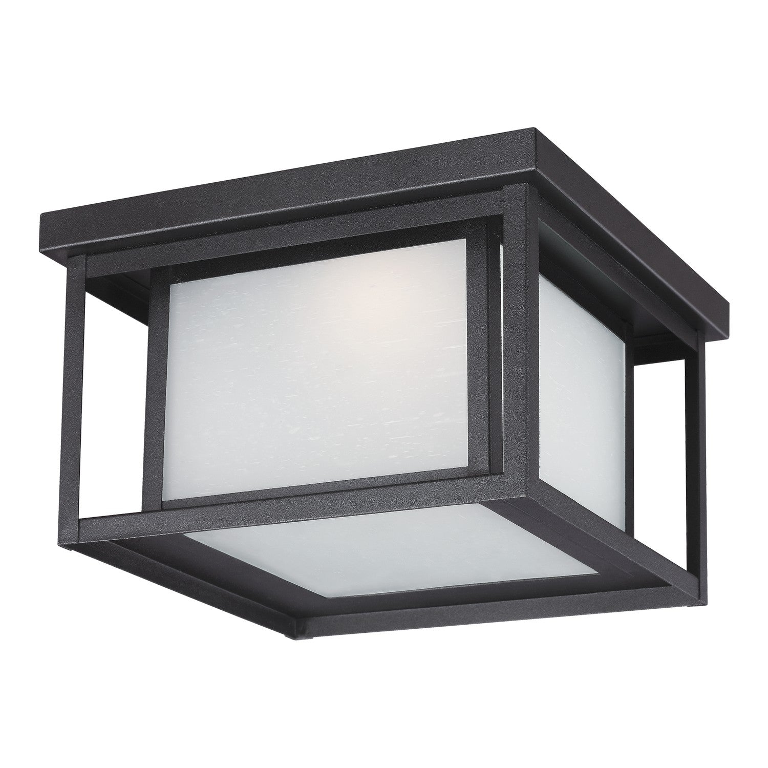 Generation Lighting - 7903997S-12 - LED Outdoor Flush Mount - Hunnington - Black