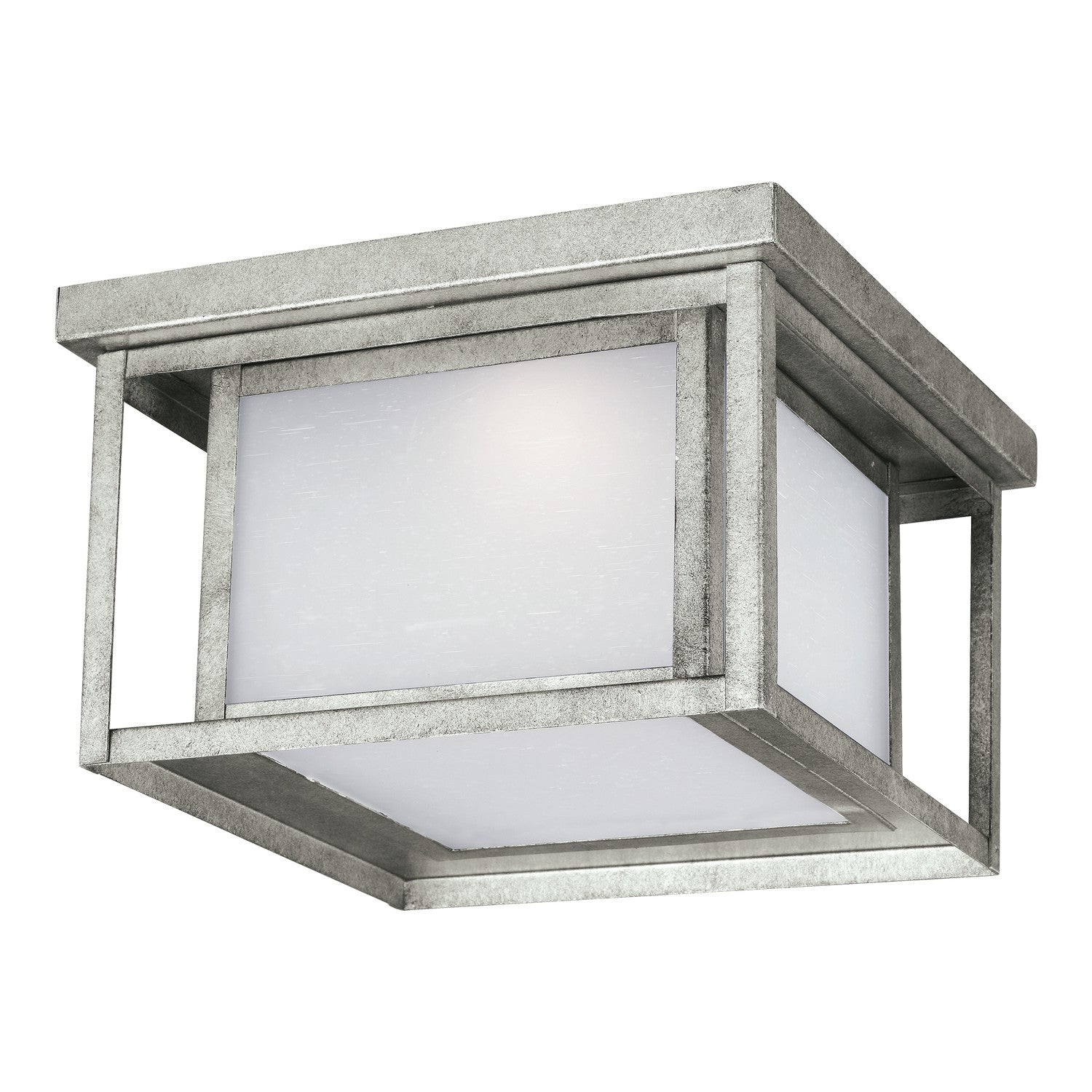 Generation Lighting - 7903997S-57 - LED Outdoor Flush Mount - Hunnington - Weathered Pewter
