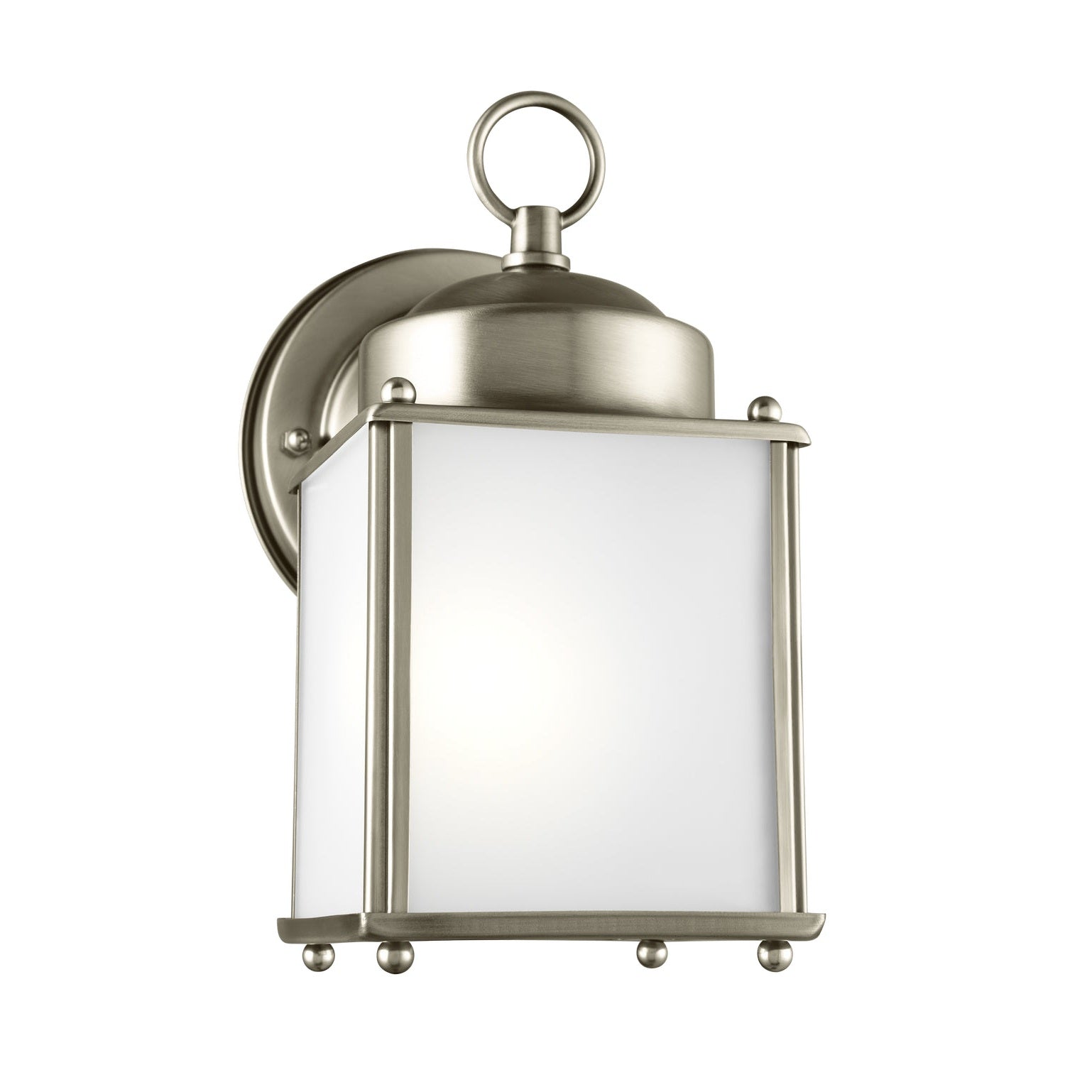 Generation Lighting - 8592001EN3-965 - One Light Outdoor Wall Lantern - New Castle - Antique Brushed Nickel