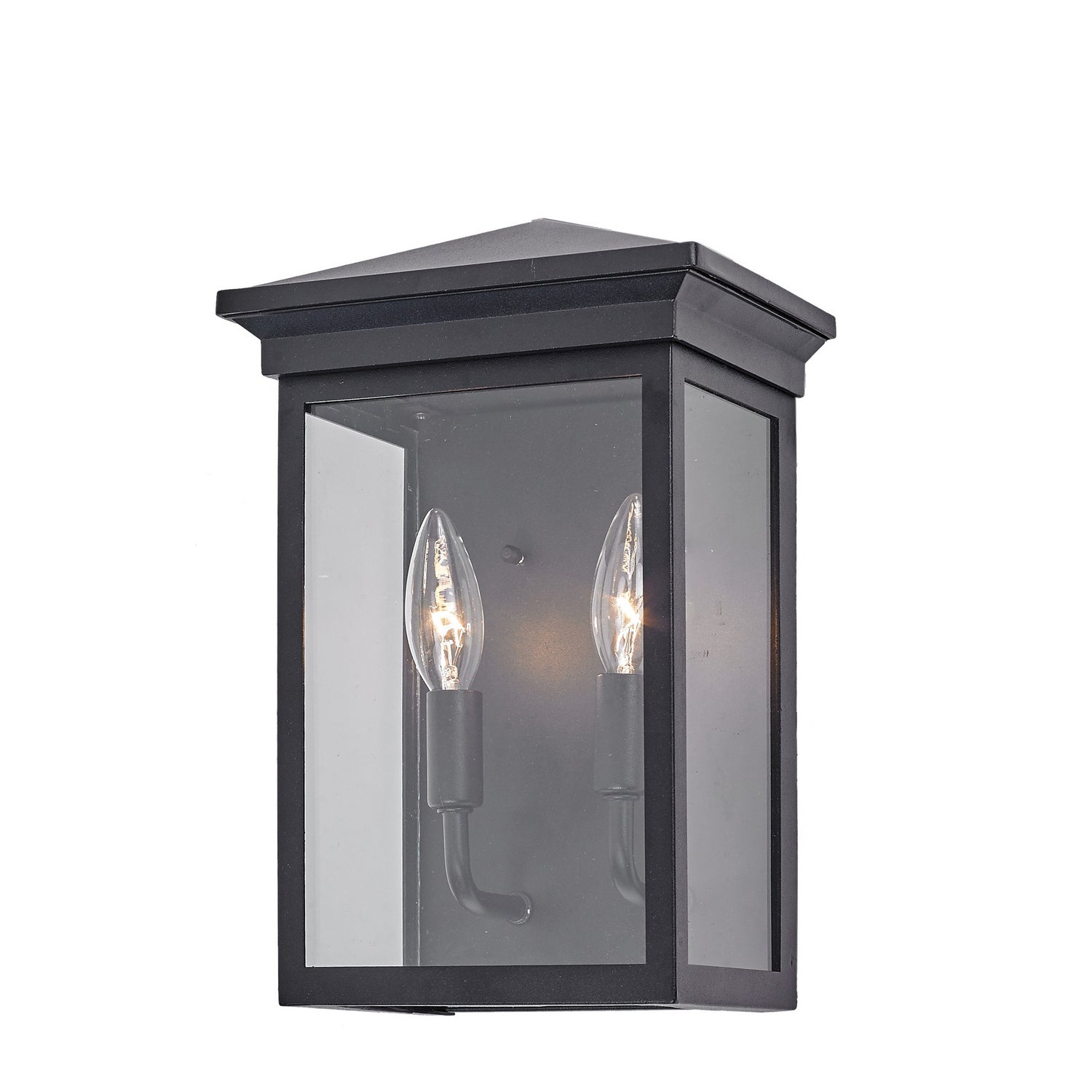 Artcraft - AC8161BK - Two Light Outdoor Wall Mount - Gable - Black