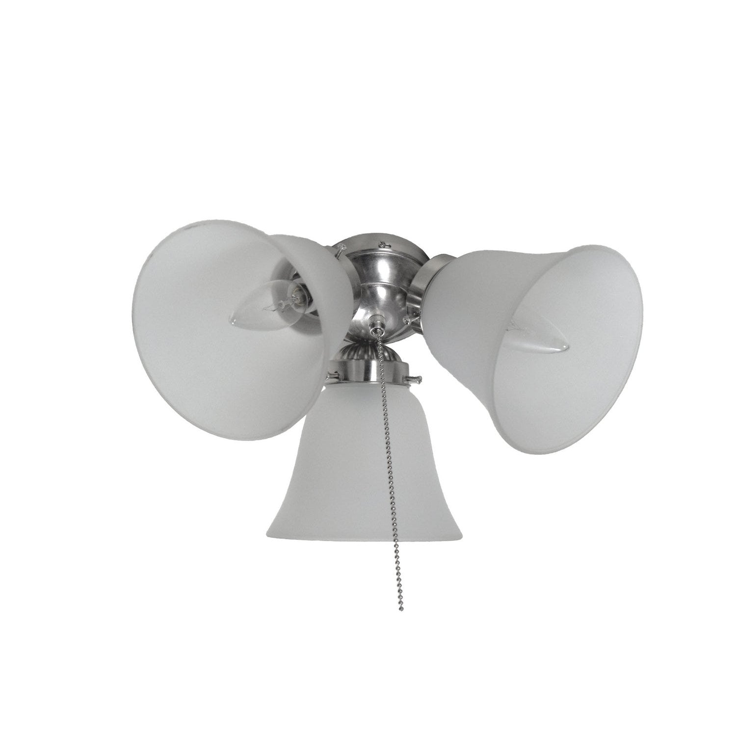 Maxim - FKT207FTSN - Three Light Ceiling Fan Light Kit - Fan Light Kits - Satin Nickel