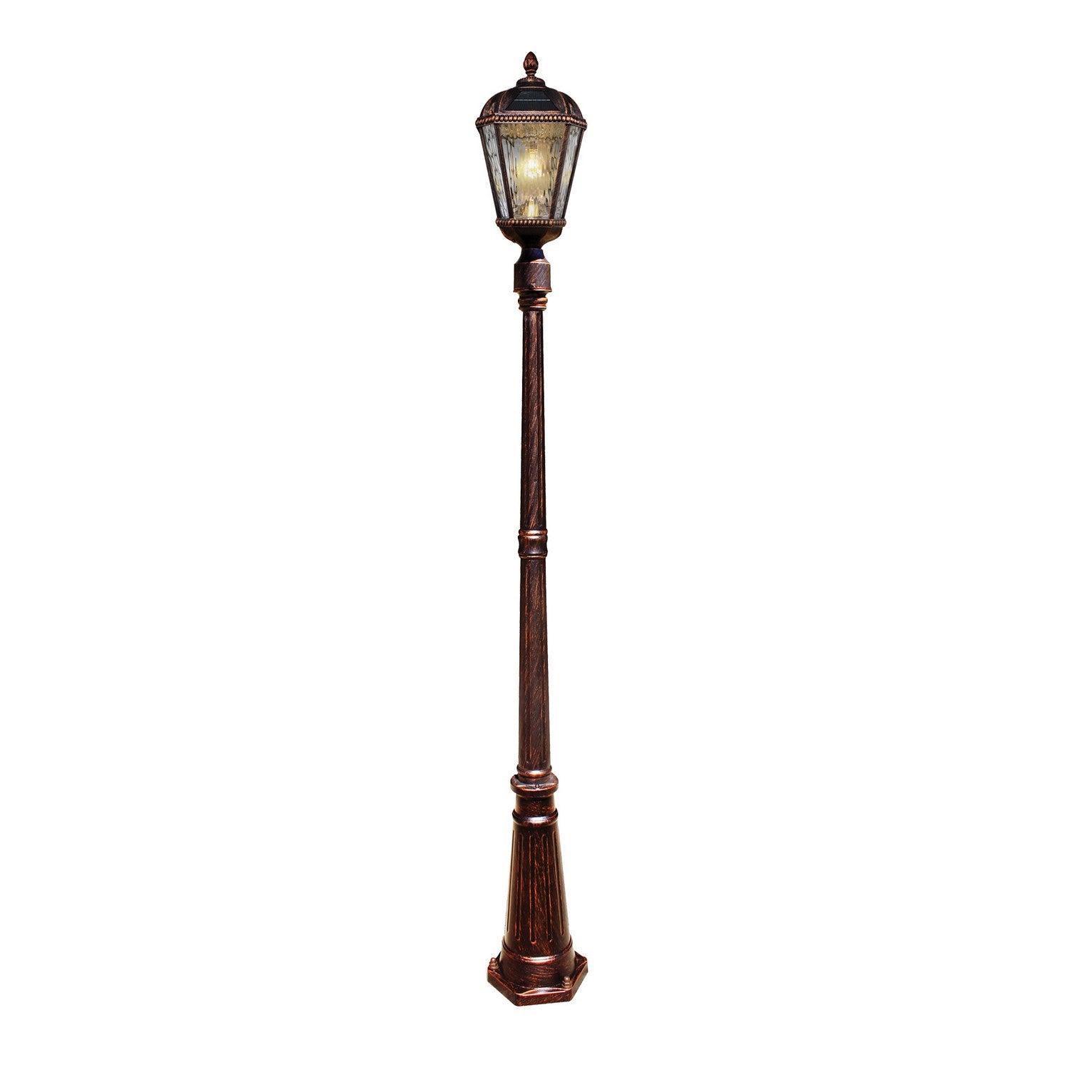 Gama Sonic - 98B101 - Solar LED Light Bulb - Royal Bulb Solar Lamp Series - Brushed Bronze
