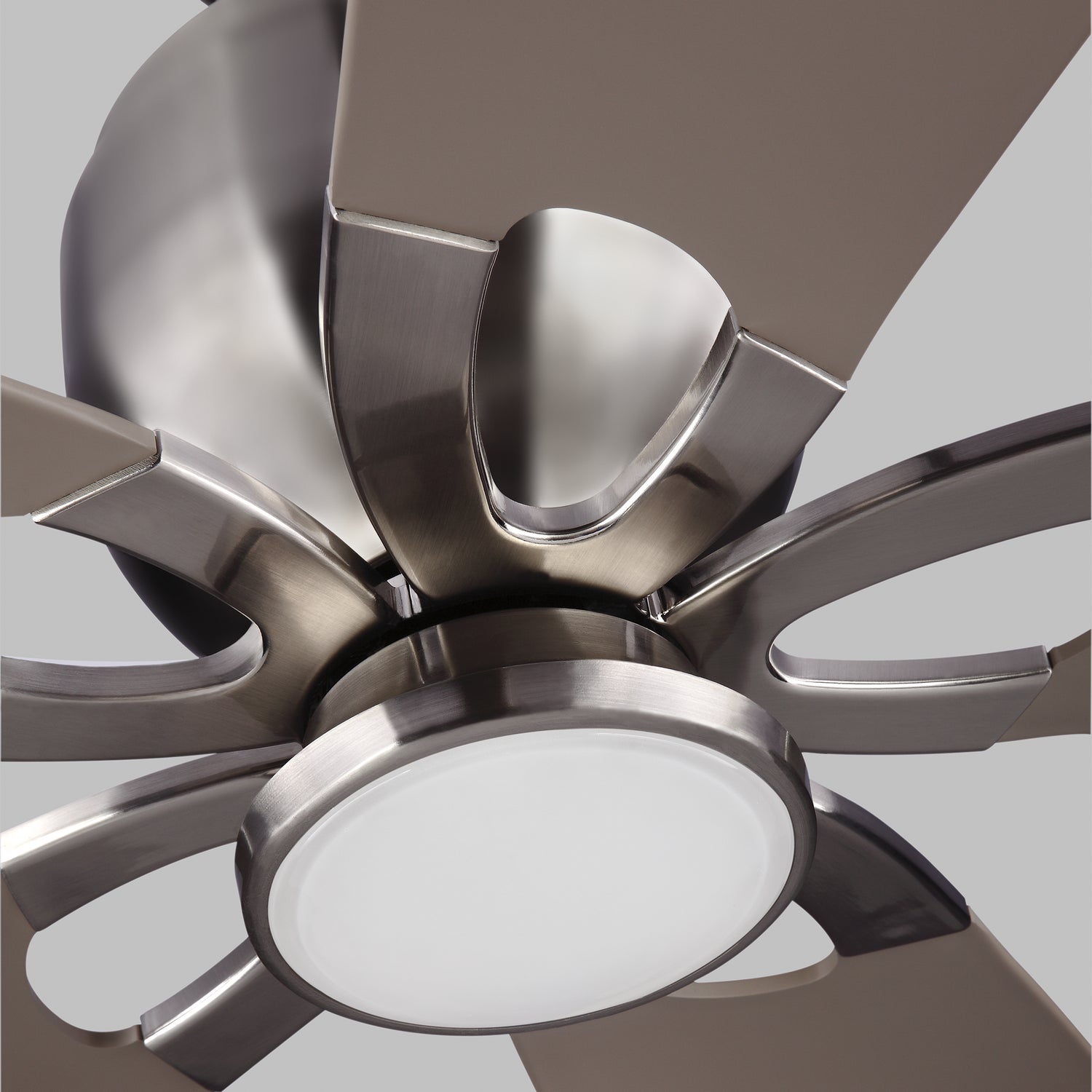 Generation Lighting - 5LLR56BSD-V1 - 56"Ceiling Fan - Lily - Brushed Steel