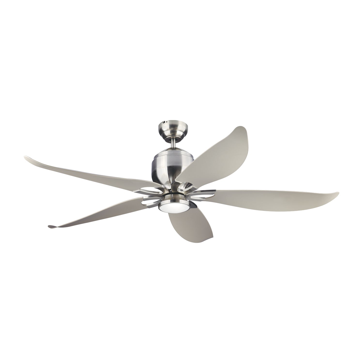 Generation Lighting - 5LLR56BSD-V1 - 56"Ceiling Fan - Lily - Brushed Steel