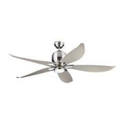Generation Lighting - 5LLR56BSD-V1 - 56"Ceiling Fan - Lily - Brushed Steel