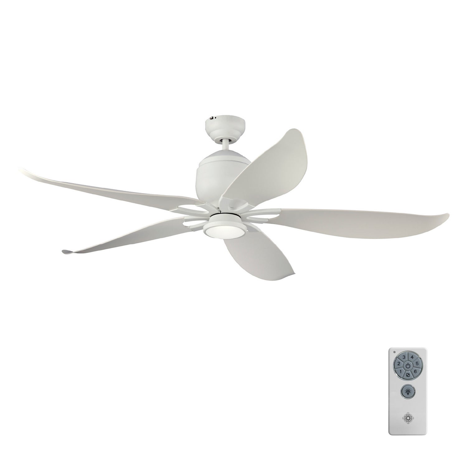 Generation Lighting - 5LLR56RZWD-V1 - 56"Ceiling Fan - Lily - Matte White