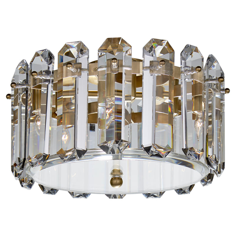 Visual Comfort Signature - ARN 4124HAB-CG - Four Light Flush Mount - Bonnington - Hand-Rubbed Antique Brass