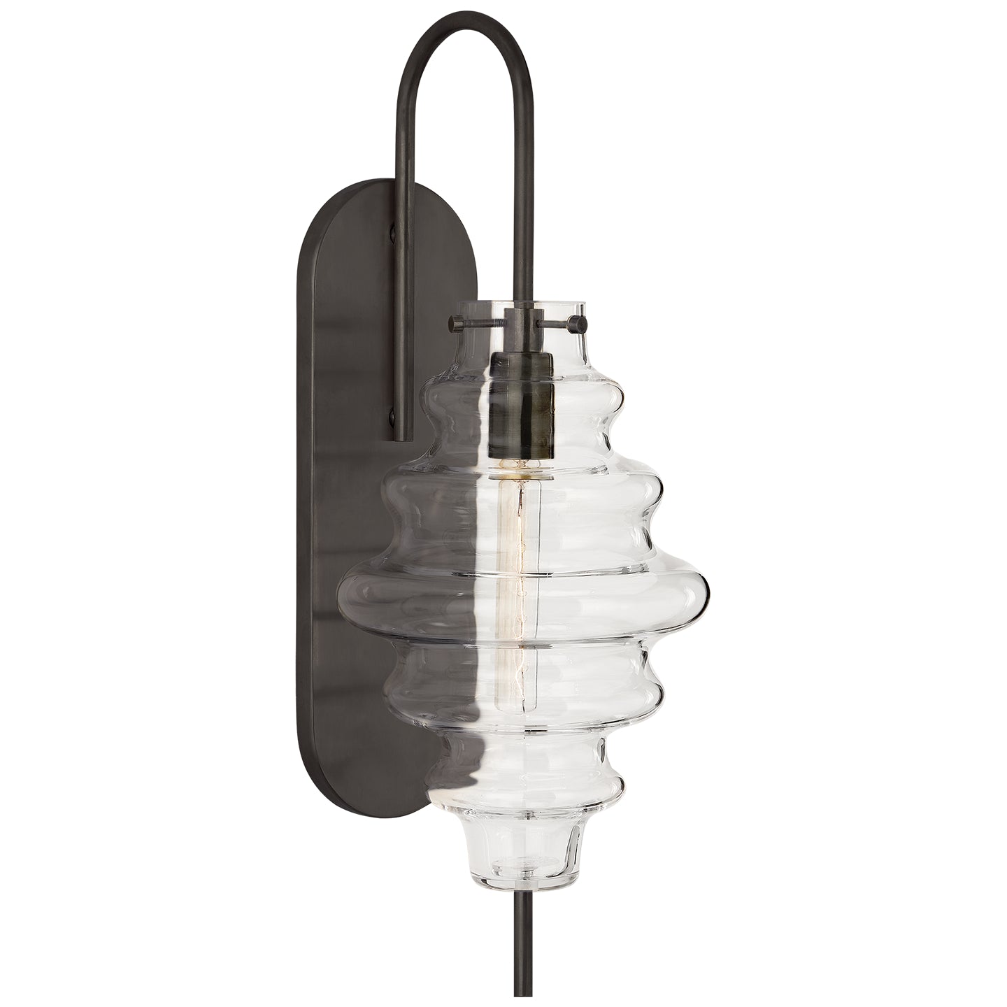 Visual Comfort Signature - KW 2270BZ-CG - One Light Wall Sconce - Tableau - Bronze