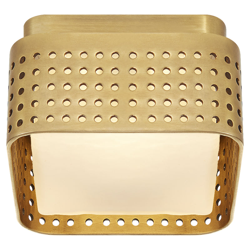 Visual Comfort Signature - KW 4055AB-CDG - LED Flush Mount - Precision - Antique-Burnished Brass